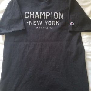 Black Champion Reverse Weave Tee